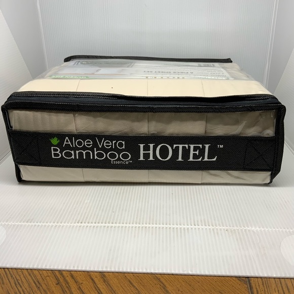 Queen Size Bamboo Sheet Set Hotel Brand Deep Pockets 6pc Set - Picture 4 of 4